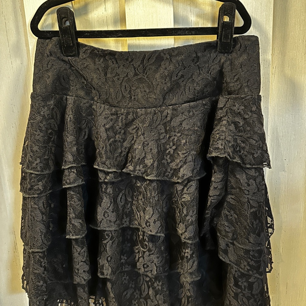 Bebe Black Bubble Mini Skirt
